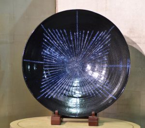 Large Oil Spot Glaze Plate