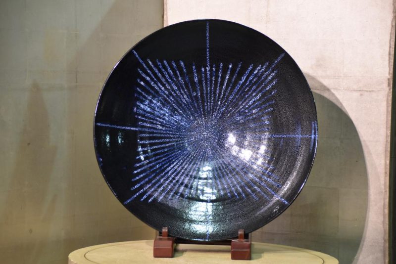 Large Oil Spot Glaze Plate