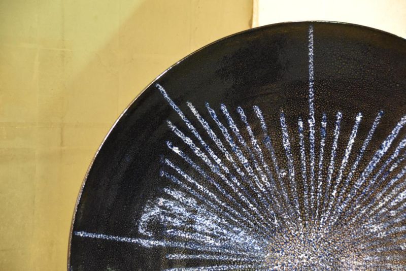 Large Oil Spot Glaze Plate - Image 9