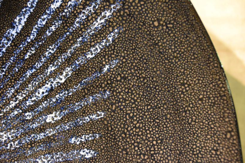 Large Oil Spot Glaze Plate - Image 8