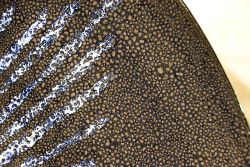Large Oil Spot Glaze Plate - Image 7