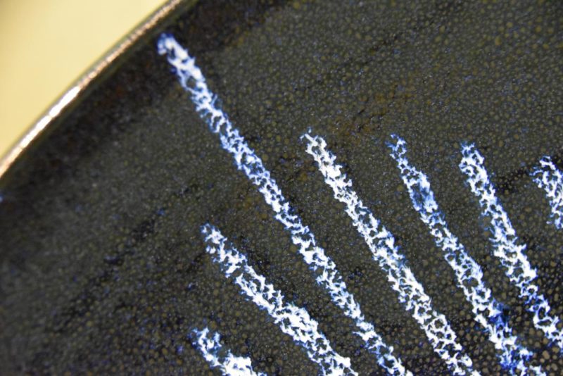 Large Oil Spot Glaze Plate - Image 5