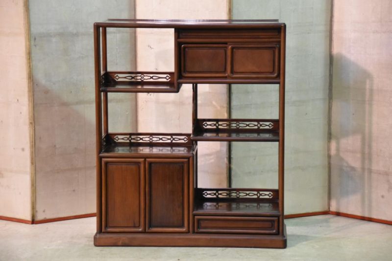 Chinese Rosewood Display Shelves