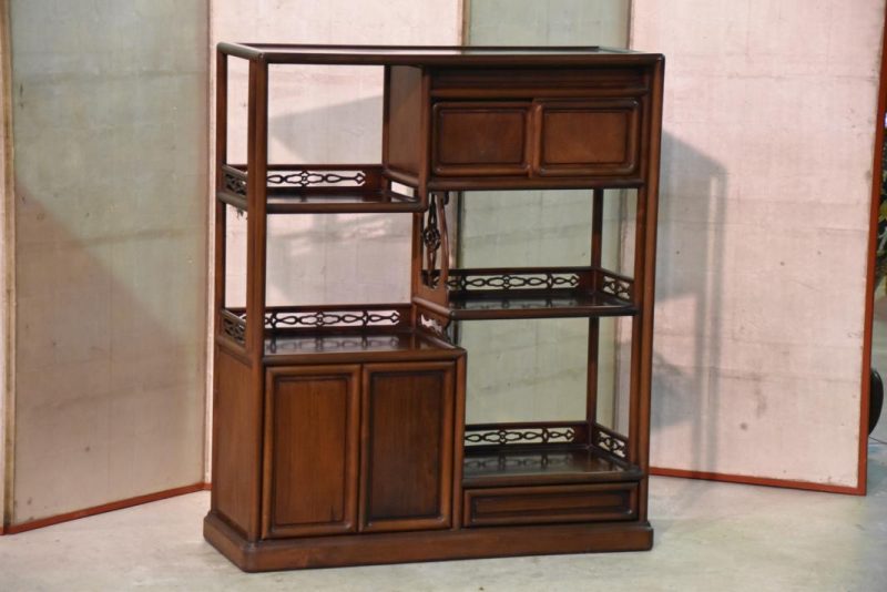 Chinese Rosewood Display Shelves - Image 2