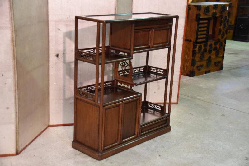 Chinese Rosewood Display Shelves - Image 11