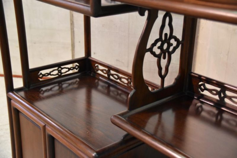 Chinese Rosewood Display Shelves - Image 4