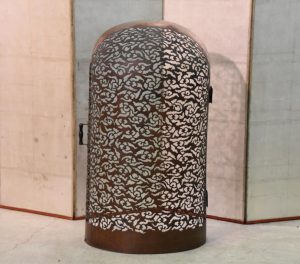 Meiji Period Copper Fire Screen