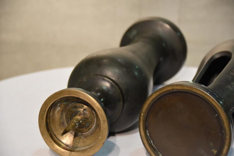 Japanese Pair of Candle Stands - Image 4