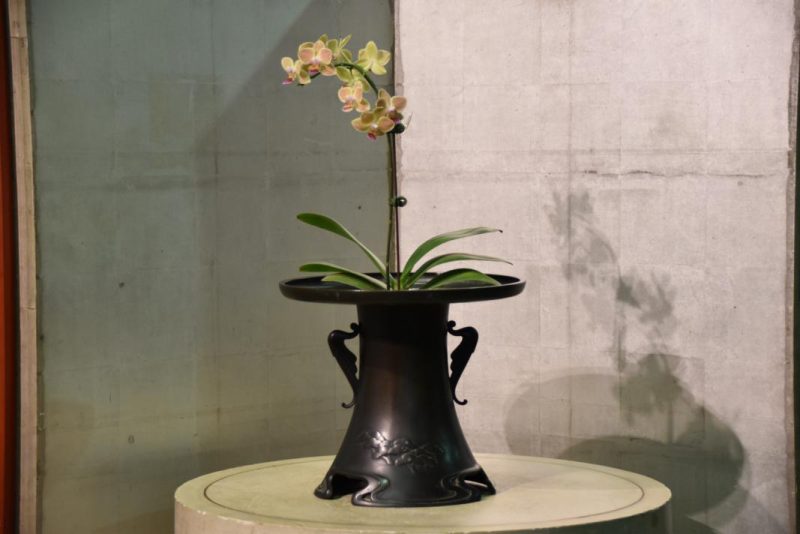 Bronze Japanese Flower Vase