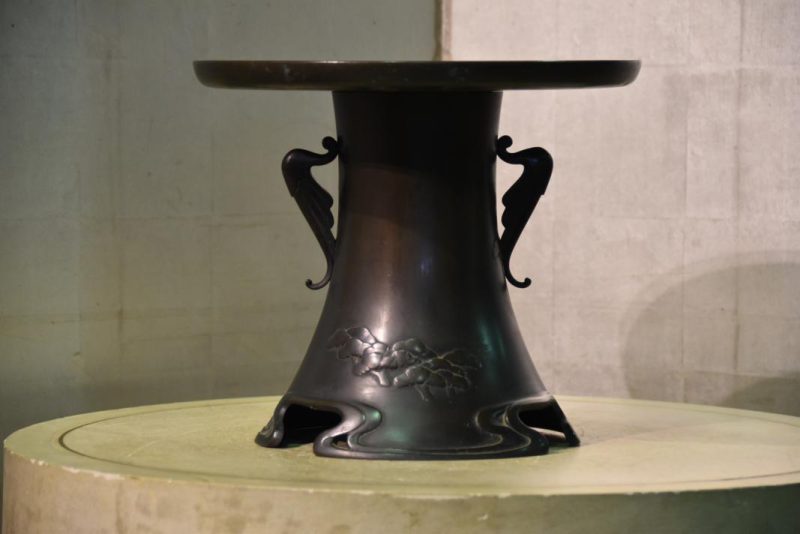 Bronze Japanese Flower Vase - Image 11