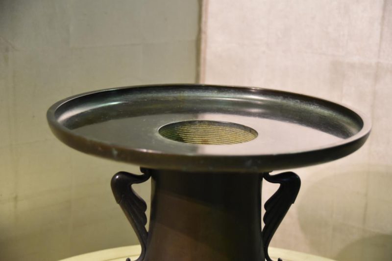 Bronze Japanese Flower Vase - Image 8