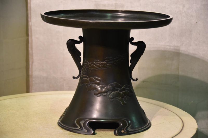 Bronze Japanese Flower Vase - Image 7