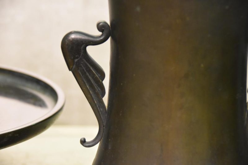 Bronze Japanese Flower Vase - Image 5