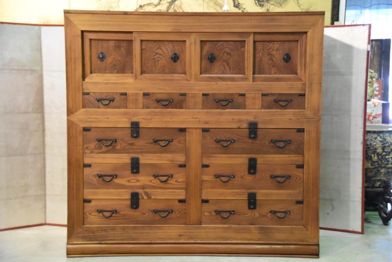 Large and Rare Japanese Clothing Chest - Image 21
