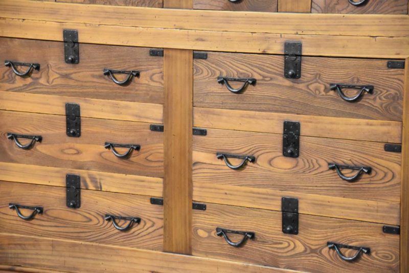 Large and Rare Japanese Clothing Chest - Image 3