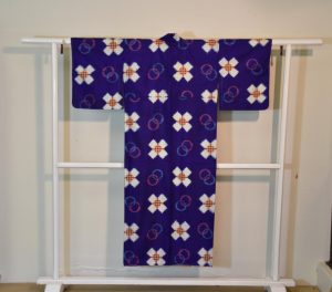 Japanese Vintage Silk Ikat Kimono