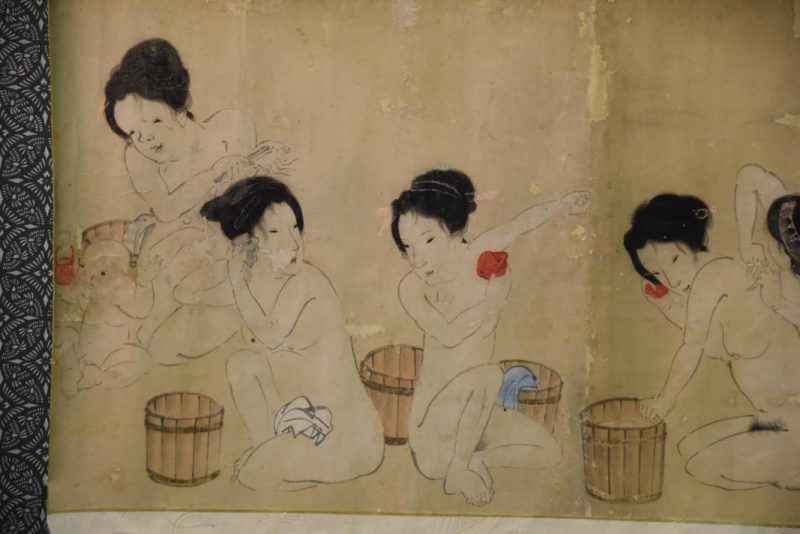 Edo Period Bath House Painting - Image 2