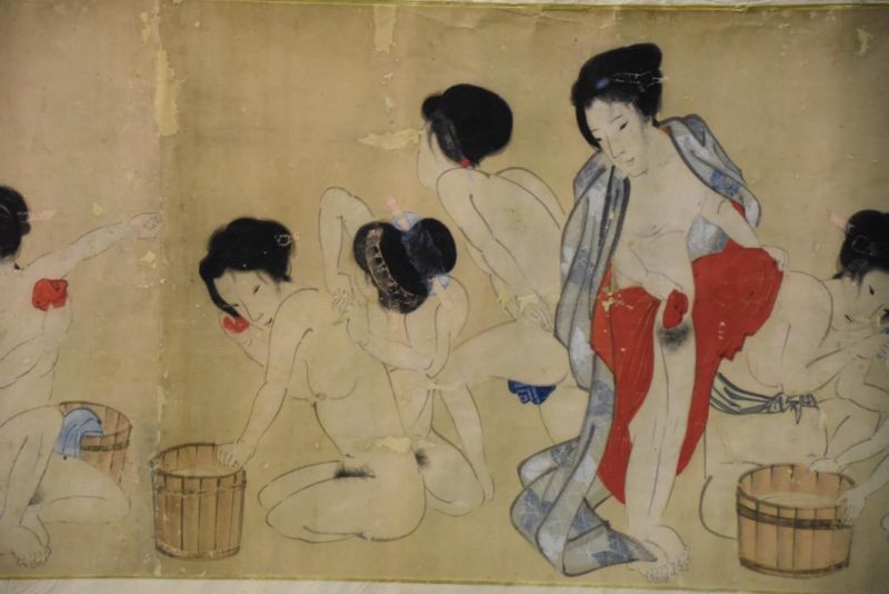Edo Period Bath House Painting - Image 9
