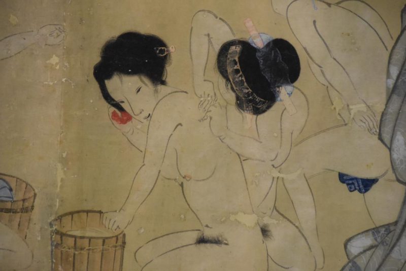 Edo Period Bath House Painting - Image 6