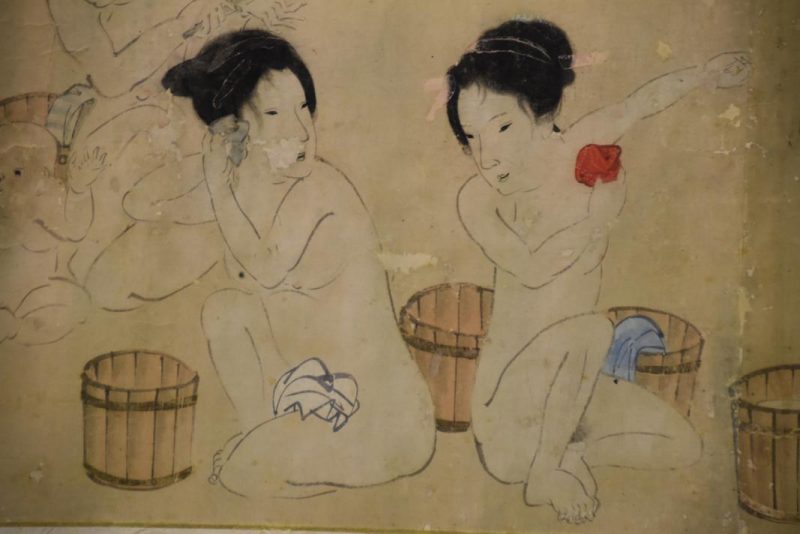Edo Period Bath House Painting - Image 5