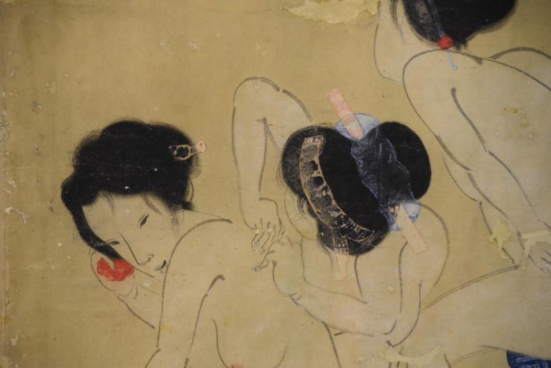 Edo Period Bath House Painting - Image 4
