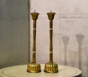 Japanese Gilded Candle Stands