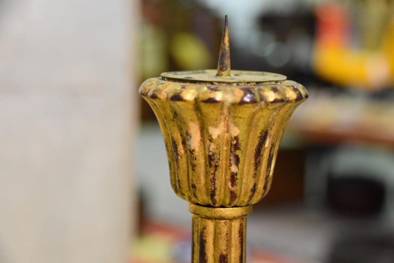 Japanese Gilded Candle Stands - Image 4