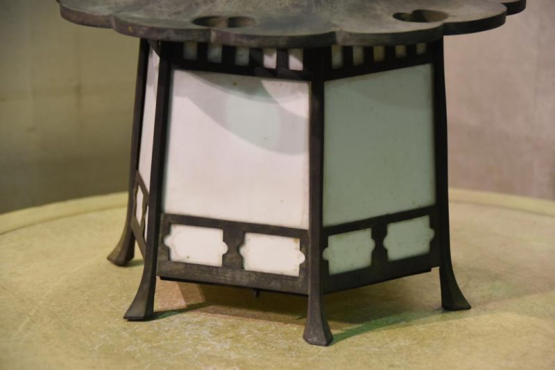 Japanese Bronze Hanging Lantern - Image 9