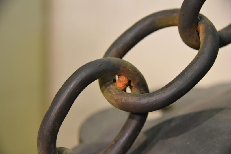 Japanese Bronze Hanging Lantern - Image 6