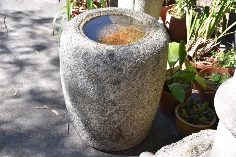 Japanese Natume (Tea Caddy )  Granite Basin - Image 4