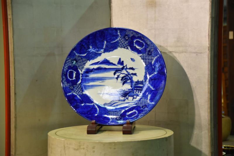 Large Japanese Blue and White Charger