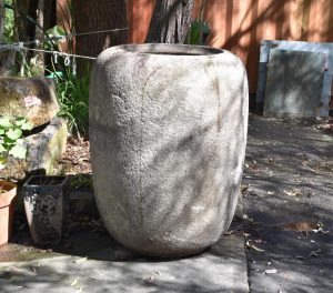 Large Antique Japanese Granite Basin