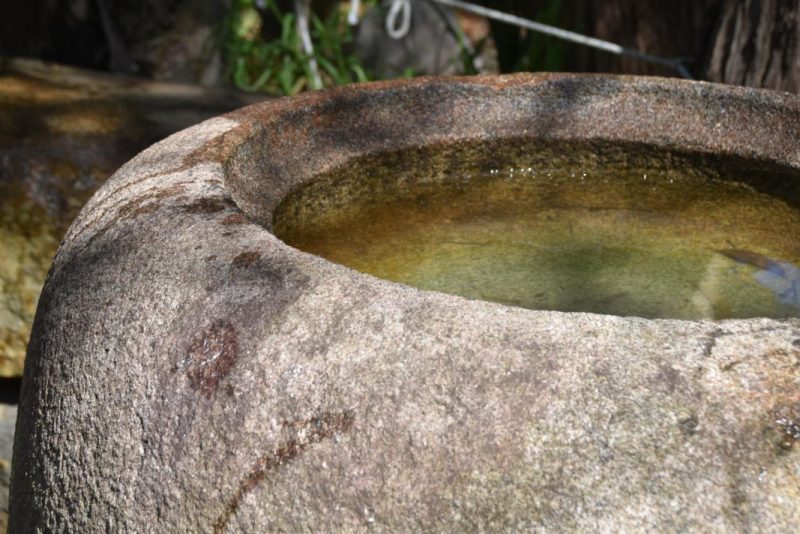 Large Antique Japanese Granite Basin - Image 9