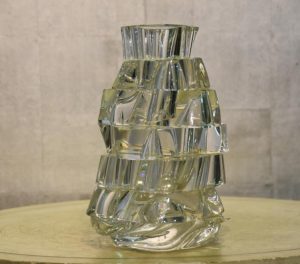 Unusual Japanese Glass Vase