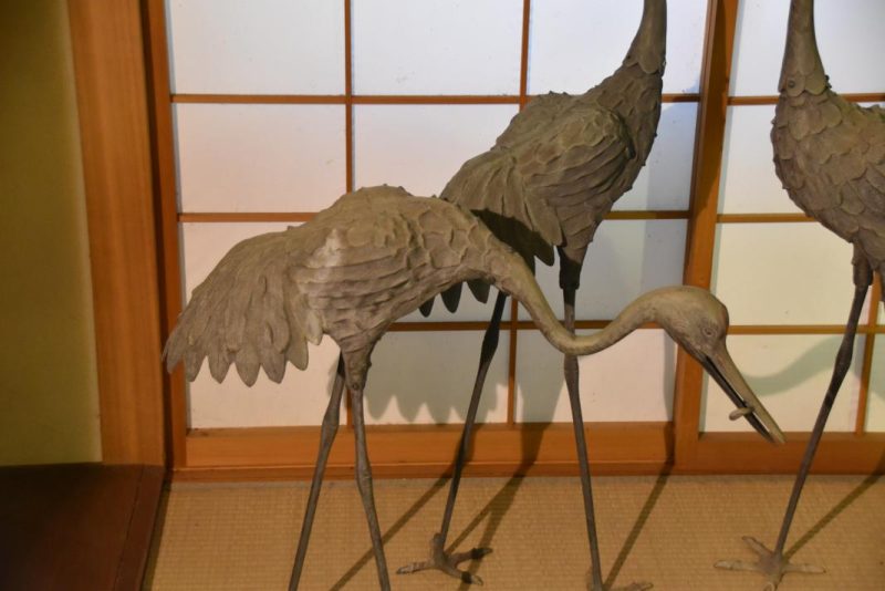 Set of 3 Japanese Bronze Cranes - Image 10