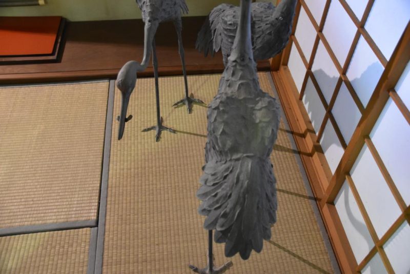 Set of 3 Japanese Bronze Cranes - Image 7