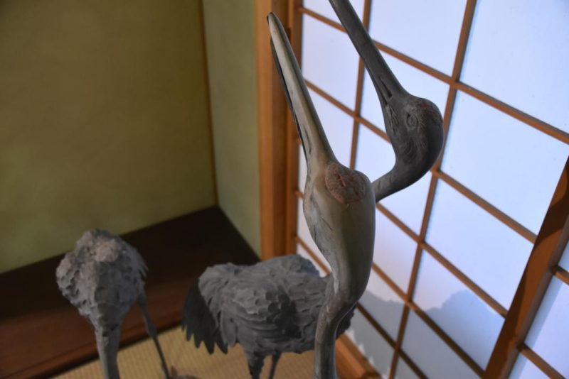 Set of 3 Japanese Bronze Cranes - Image 6