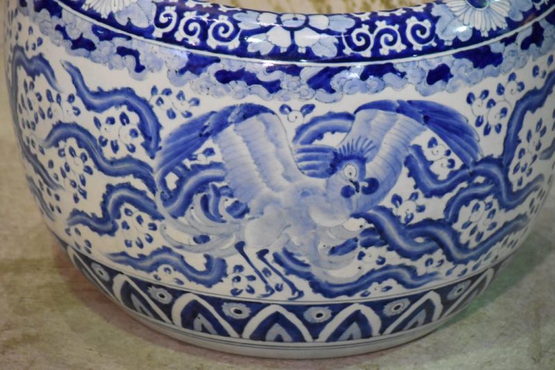 Blue and White Ceramic Hibachi - Image 11