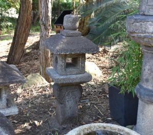 Antique Japanese Oribe Stone Lantern
