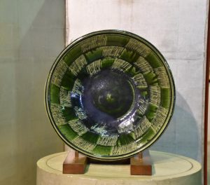 Large Oribe Pottery Bowl