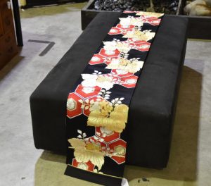 Japanese Red and Black Obi