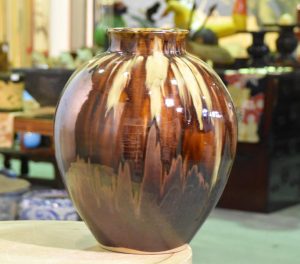 Japanese Drip Glaze Urn
