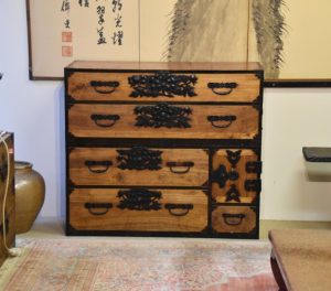 Japanese Antique Sendai Region Chest