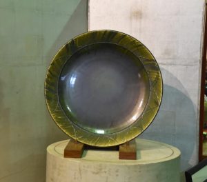 Large Japanese Oribe Plate