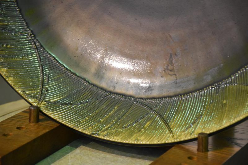 Large Japanese Oribe Plate - Image 7
