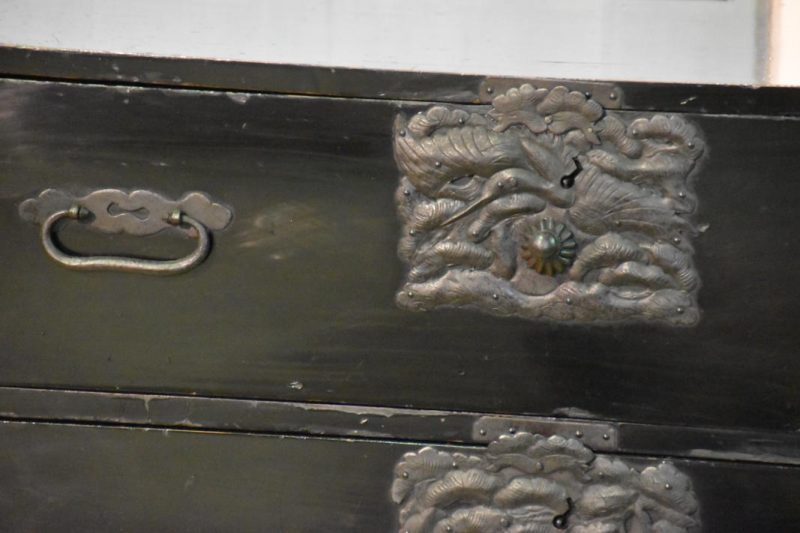 Shonai Region Black Lacquered Chest on Chest - Image 17