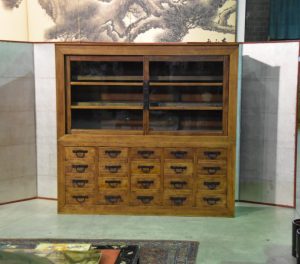 Antique Merchant Shop Display Chest