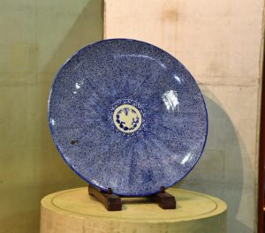 Large Japanese Blue and White Plate