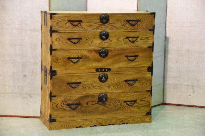 Japanese Elm Clothing Chest - Image 12