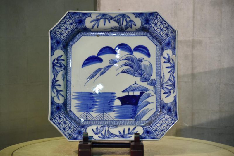 Imari Blue and White Square Plate - Image 2